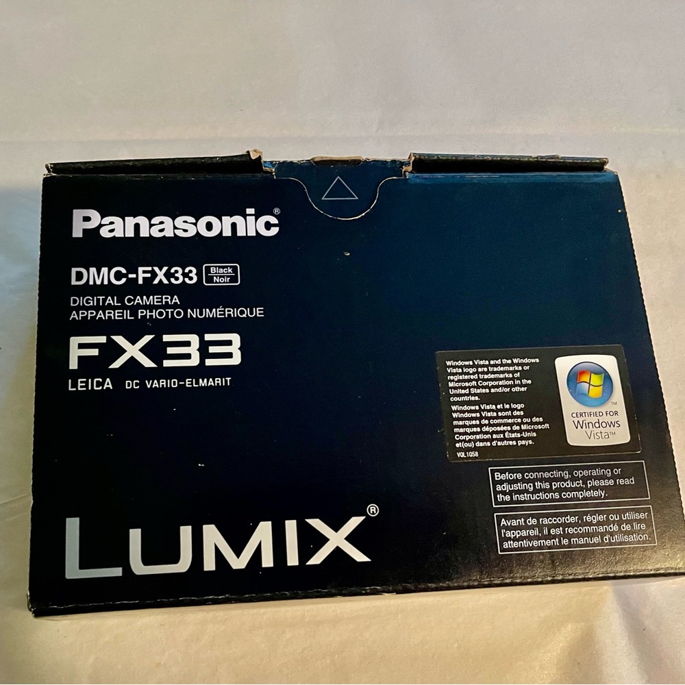 NIB! Leica Lens Panasonic Lumix FX33 DMC Silver Black Digital Camera - Picture 11 of 11